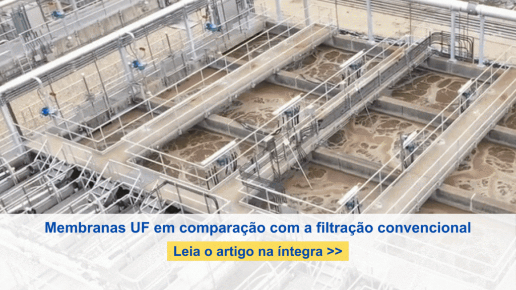 Tratamento Sistemas de membranas UF em comparação a filtração